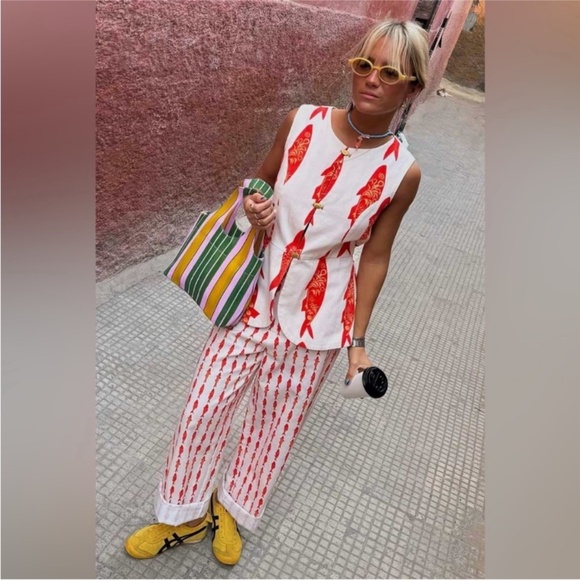 NWT Never Fully Dressed x Caetana vest size 16 & trousers size 18 - Picture 13 of 13